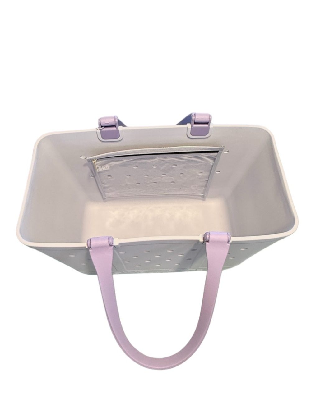 Simply Southern Lavender Waterproof Beach Tote Large Rubber Coastal Pool Bag - Picture 8 of 13